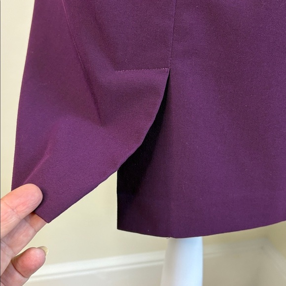 Chadwicks Deep Purple Plum Pencil Skirt. Size 4 Petite - Picture 5 of 11